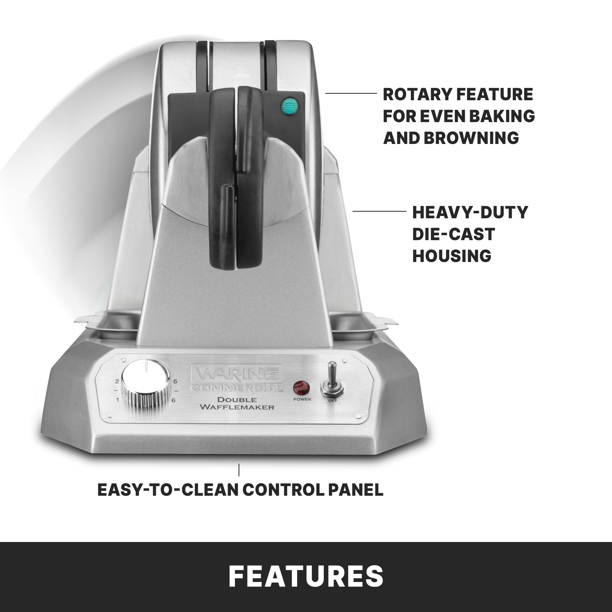 Double Classic Waffle Maker